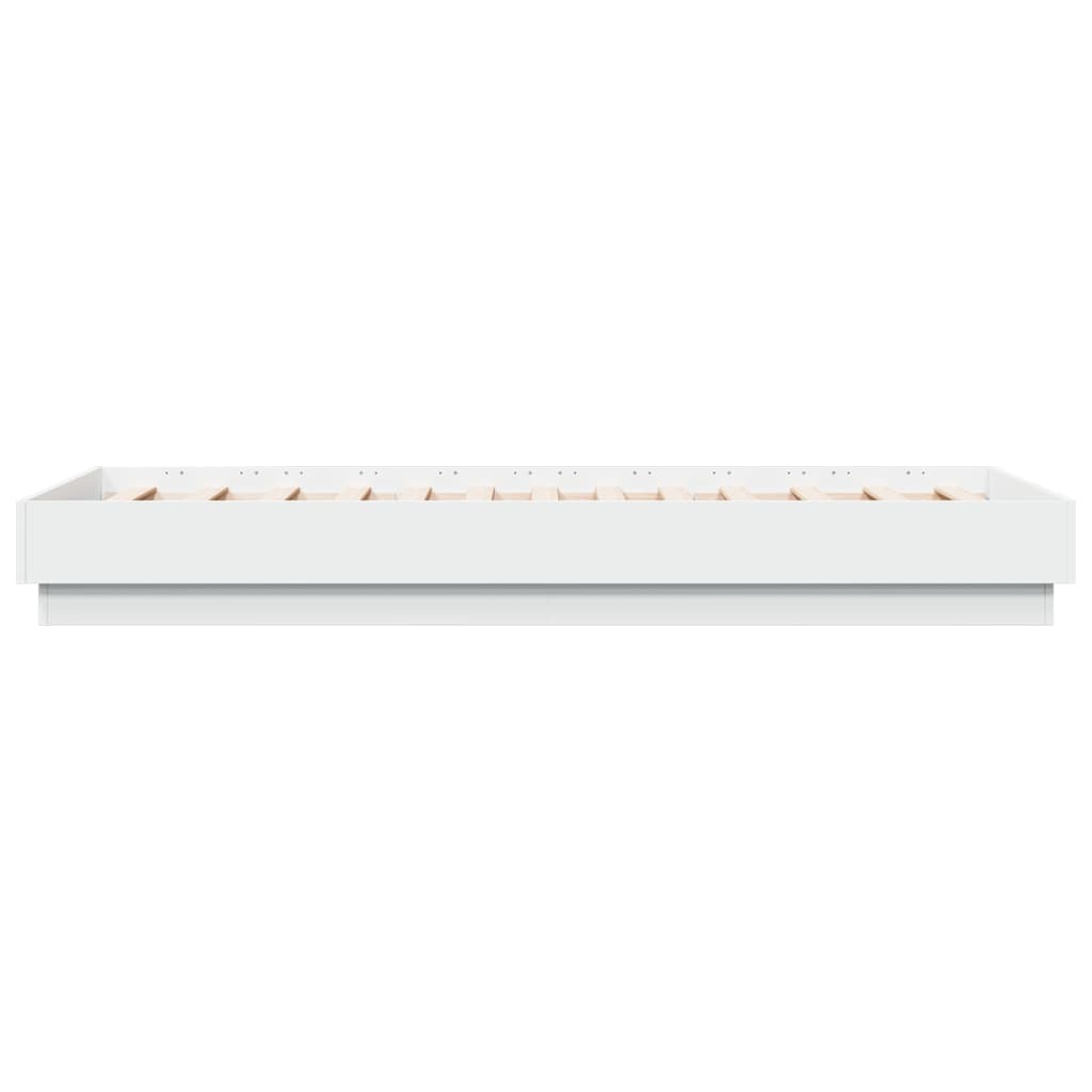 sengeramme 75x190 cm konstrueret træ hvid