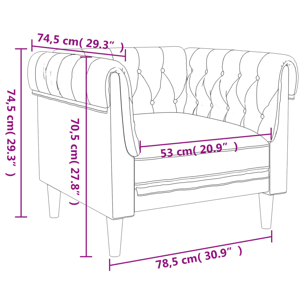 sofasæt 3 dele stof mørkebrun