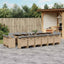 spisebordssæt til haven 17 dele med hynder polyrattan beige