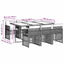 spisebordssæt til haven 7 dele med hynder polyrattan sort