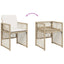 spisebordssæt til haven 13 dele med hynder polyrattan beige