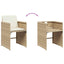 spisebordssæt til haven 15 dele med hynder polyrattan beige