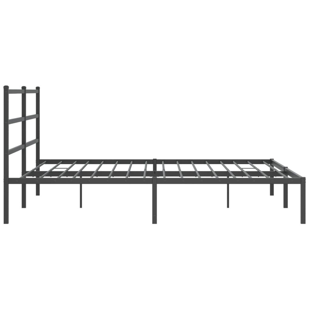 sengeramme med sengegavl 193x203 cm metal sort