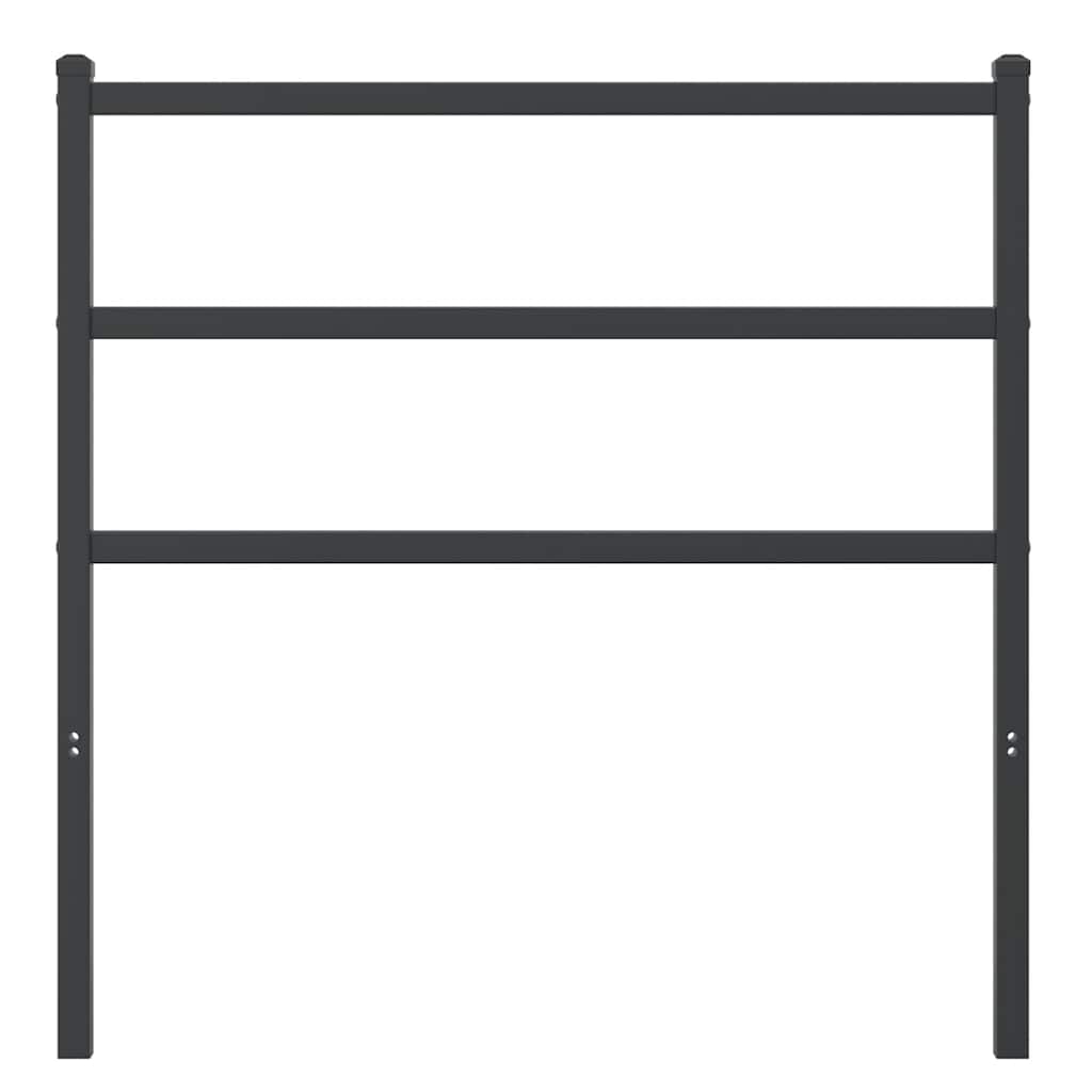 udskiftningsgavl 90 cm metal sort