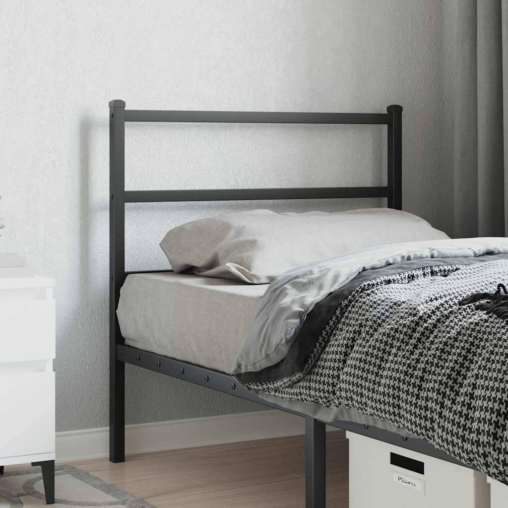 udskiftningsgavl 90 cm metal sort