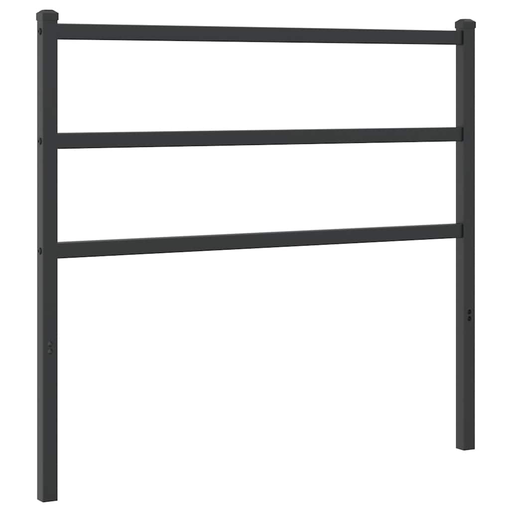 udskiftningsgavl 107 cm metal sort