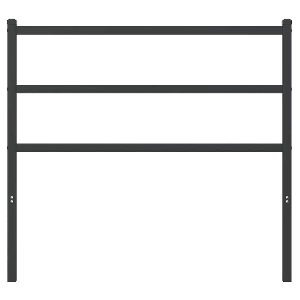 udskiftningsgavl 107 cm metal sort