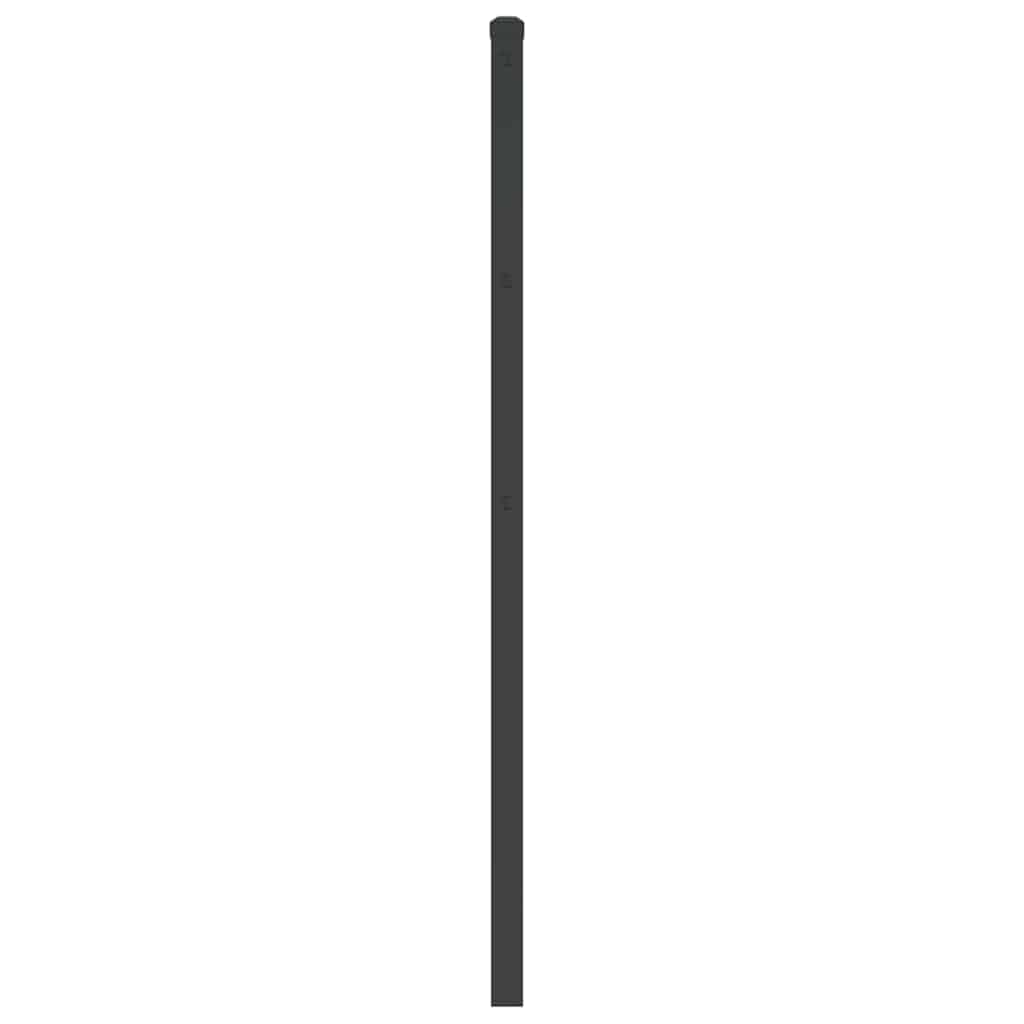 udskiftningsgavl 107 cm metal sort