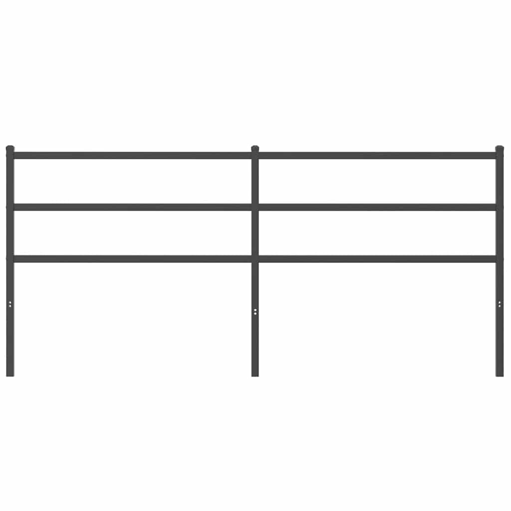 udskiftningsgavl 193 cm metal sort