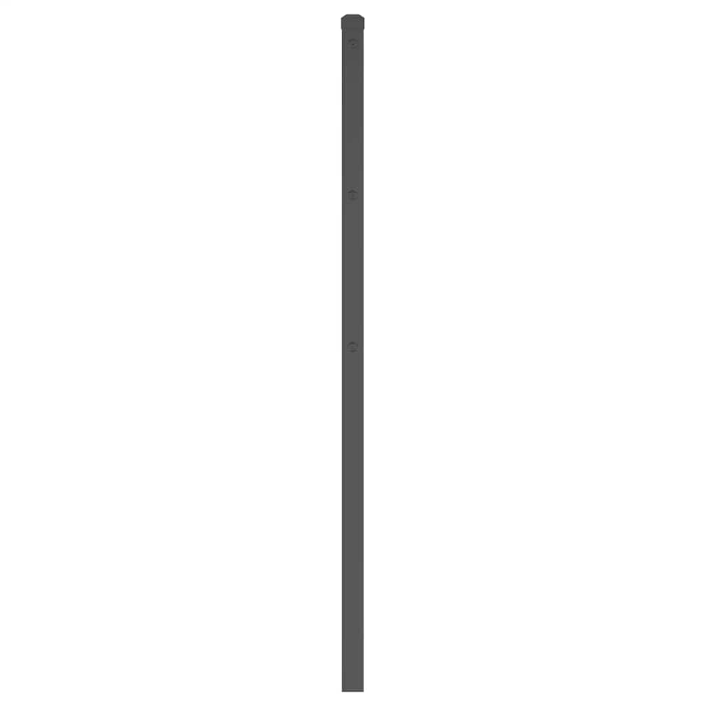 udskiftningsgavl 193 cm metal sort