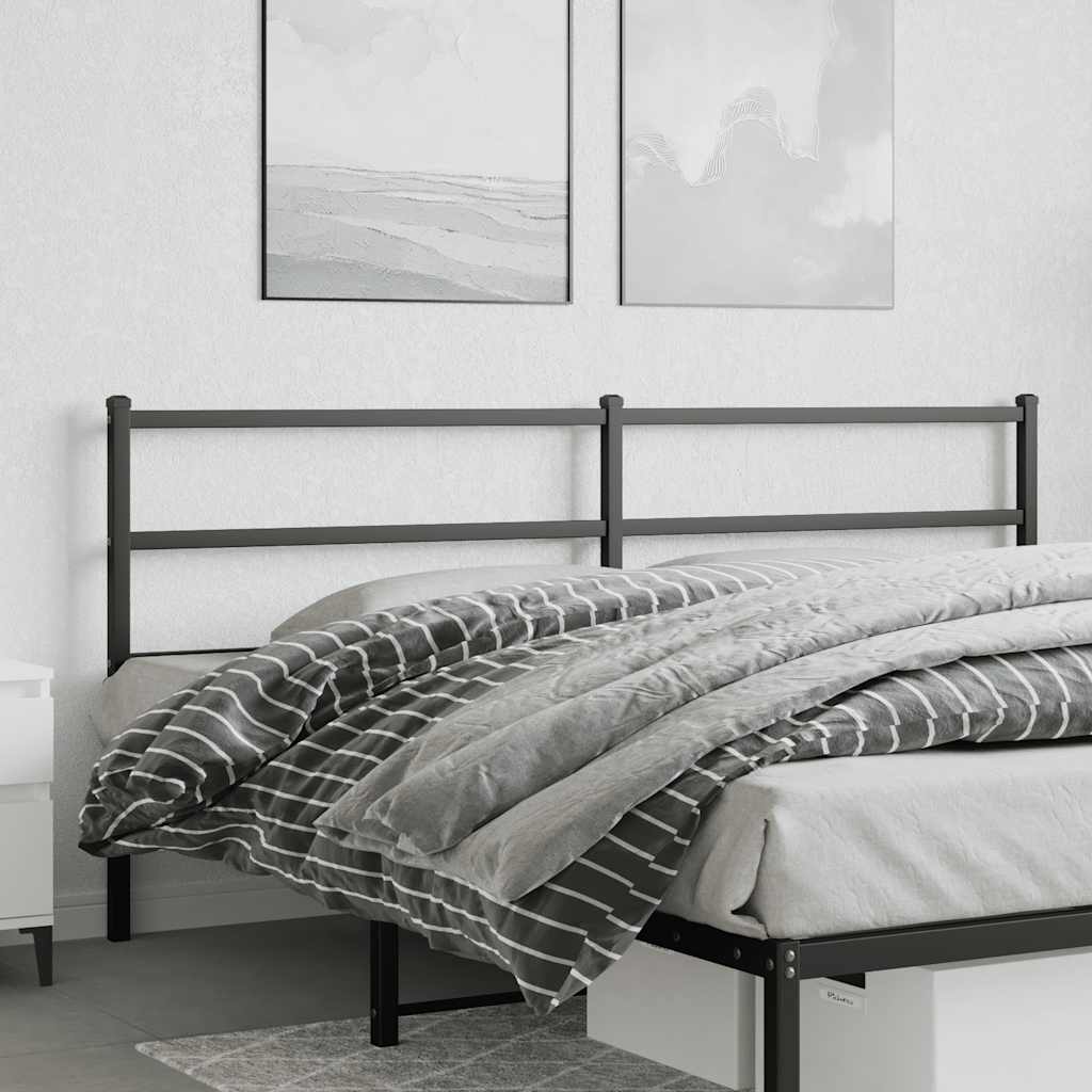 udskiftningsgavl 193 cm metal sort