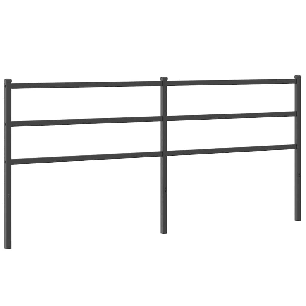 udskiftningsgavl 200 cm metal sort