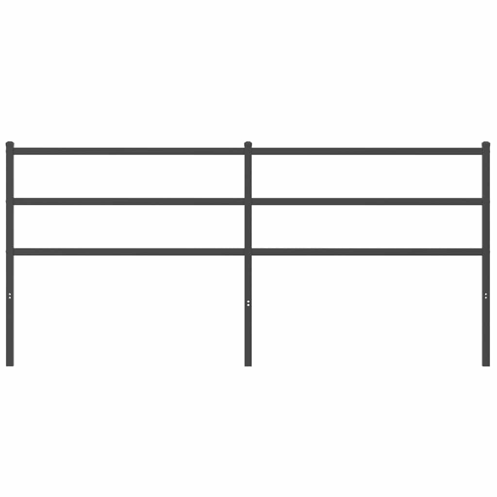 udskiftningsgavl 200 cm metal sort