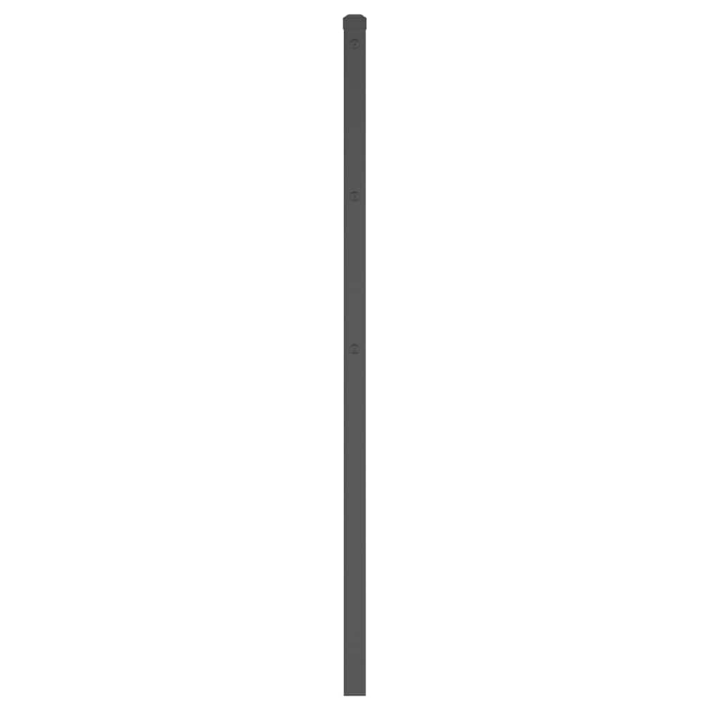 udskiftningsgavl 200 cm metal sort