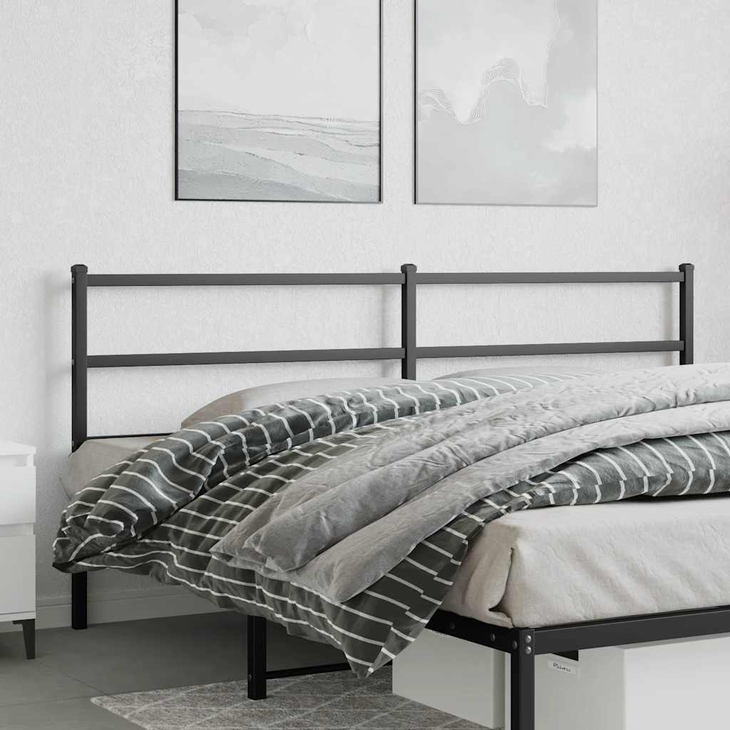 udskiftningsgavl 200 cm metal sort