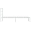 sengeramme med sengegavl 90x190 cm metal hvid