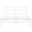 sengeramme med sengegavl 140x190 cm metal hvid