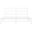 sengeramme med sengegavl 150x200 cm metal hvid
