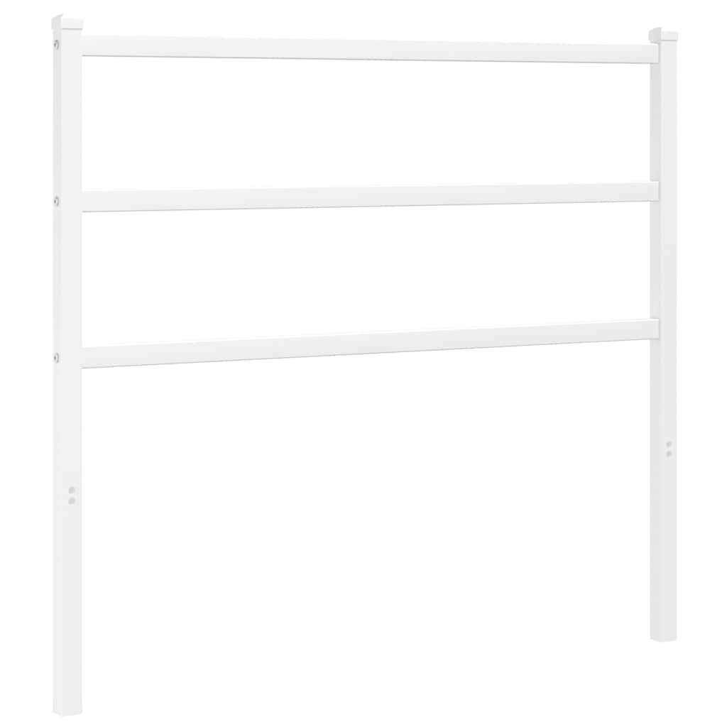 udskiftningsgavl 107 cm metal hvid