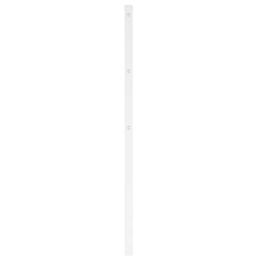 udskiftningsgavl 107 cm metal hvid