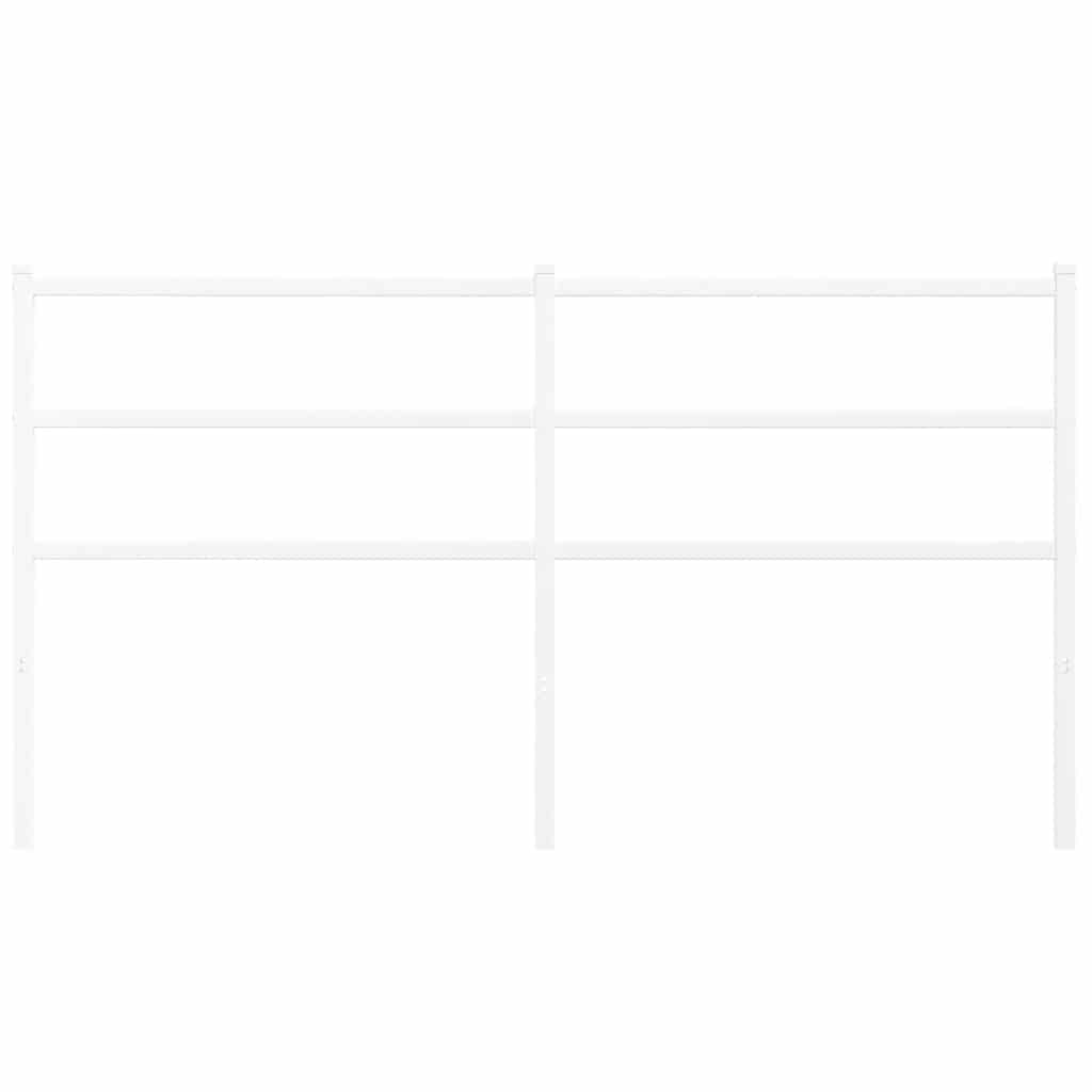 udskiftningsgavl 150 cm metal hvid