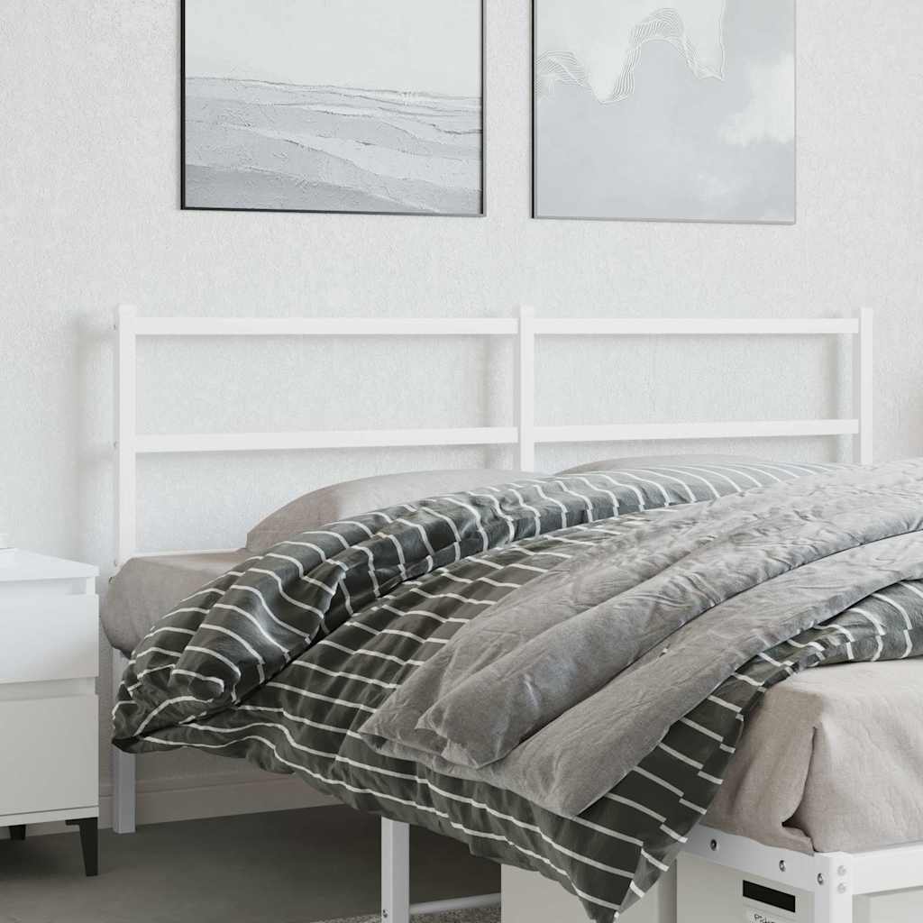 udskiftningsgavl 150 cm metal hvid