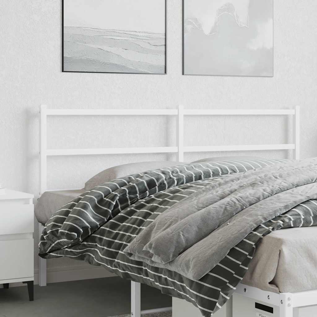 udskiftningsgavl 160 cm metal hvid