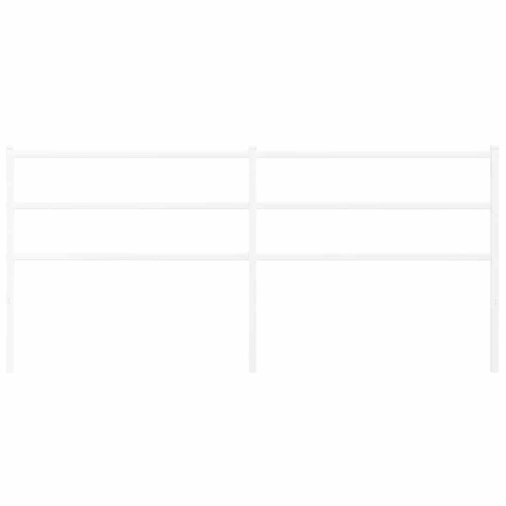 udskiftningsgavl 200 cm metal hvid