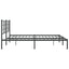 sengeramme med sengegavl 193x203 cm metal sort