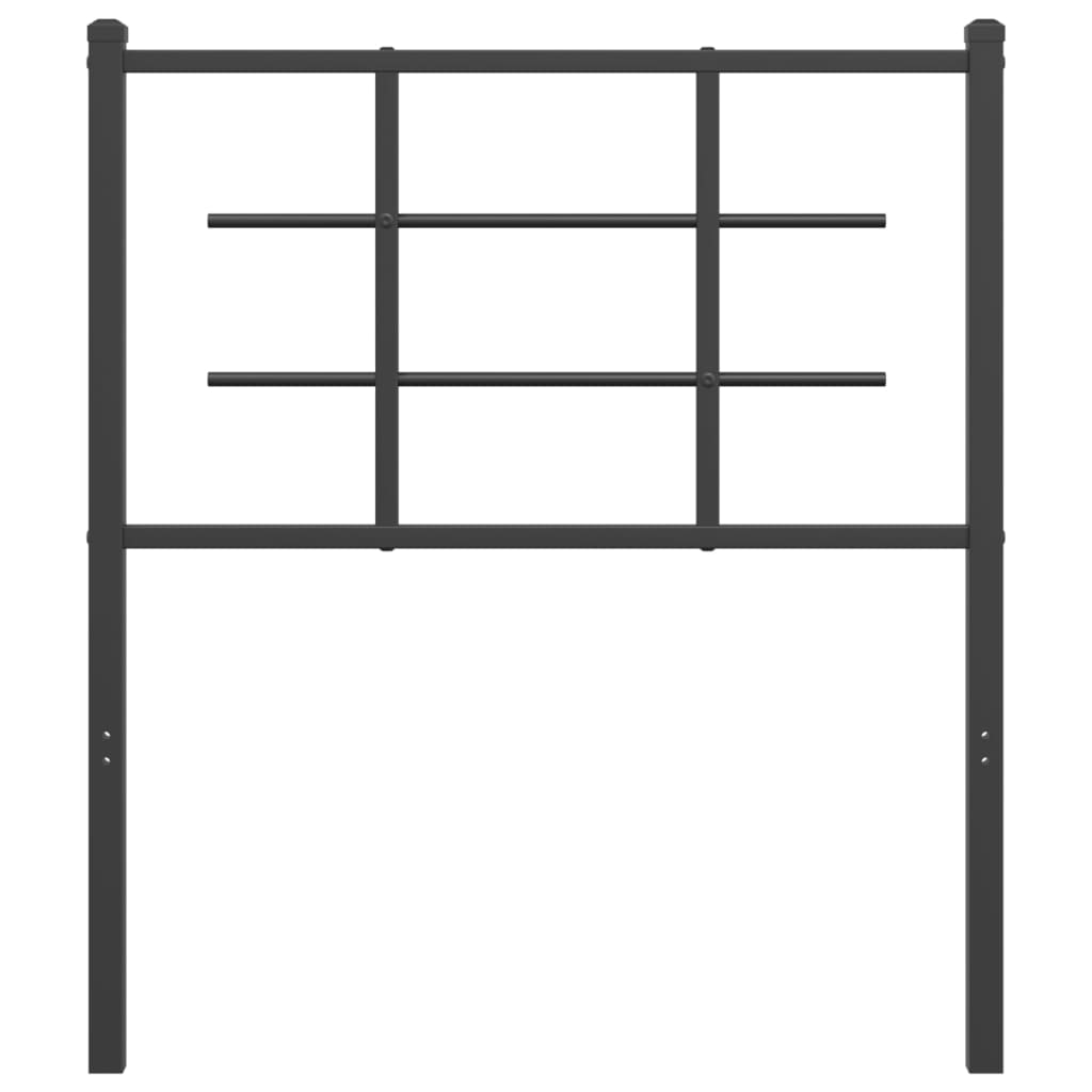 udskiftningsgavl 75 cm metal sort