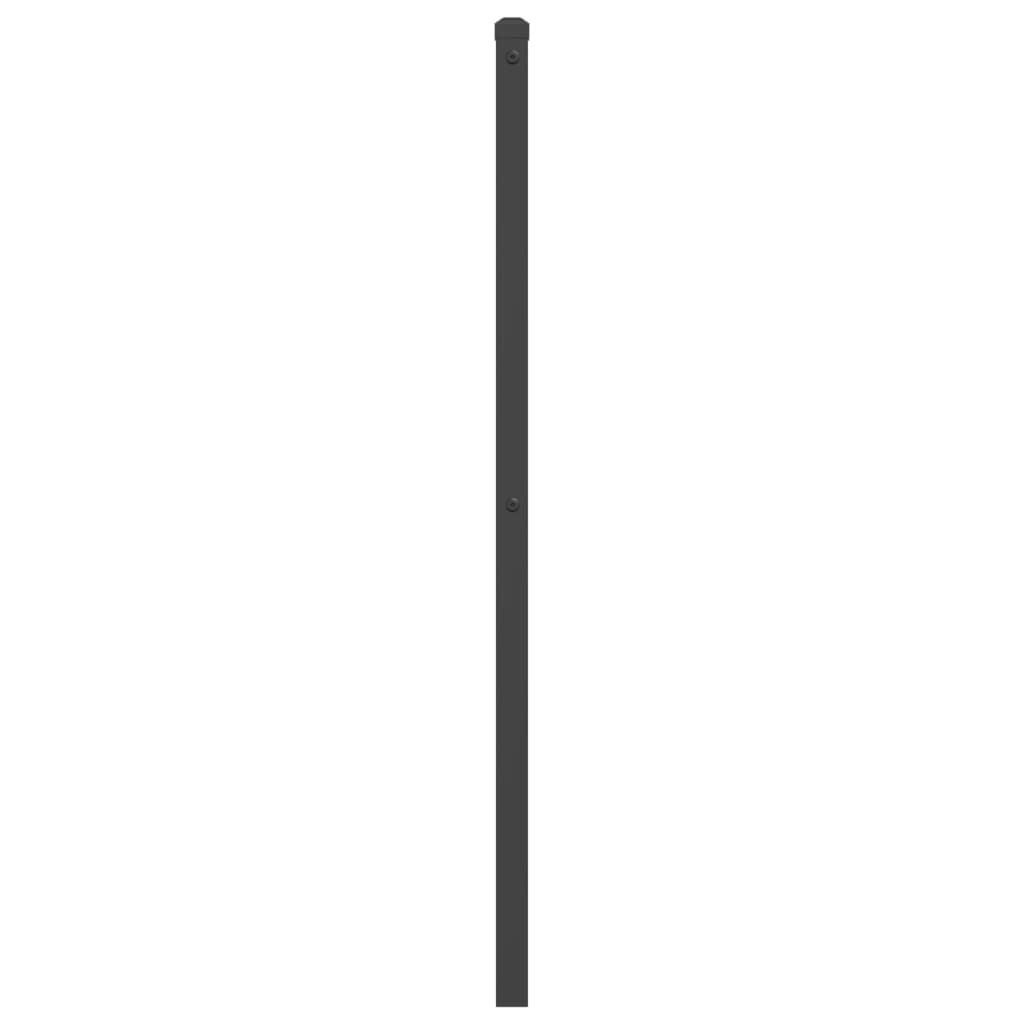 udskiftningsgavl 107 cm metal sort