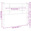 udskiftningsgavl 107 cm metal sort