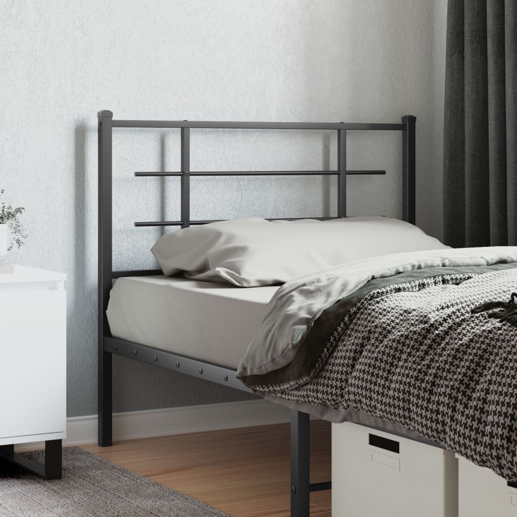udskiftningsgavl 107 cm metal sort
