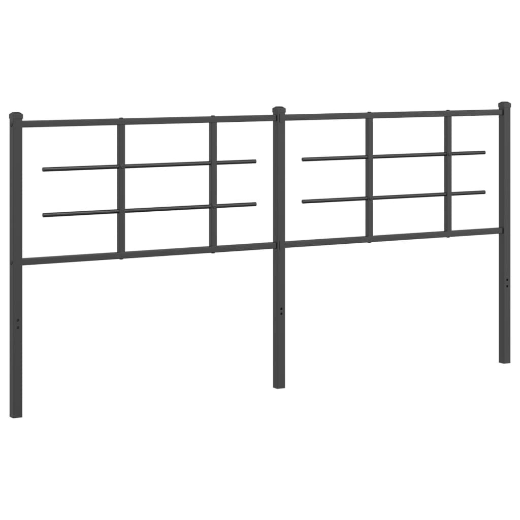 udskiftningsgavl 180 cm metal sort