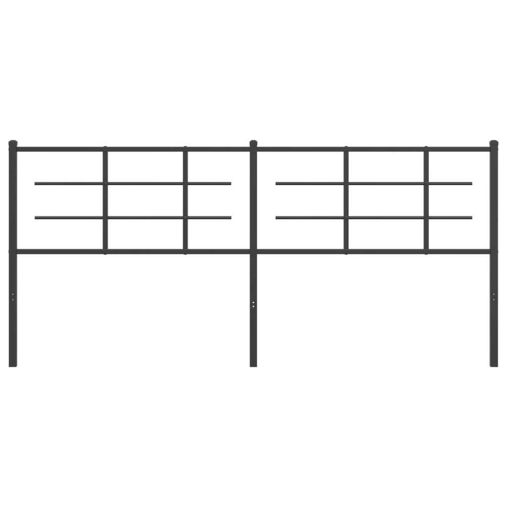 udskiftningsgavl 193 cm metal sort