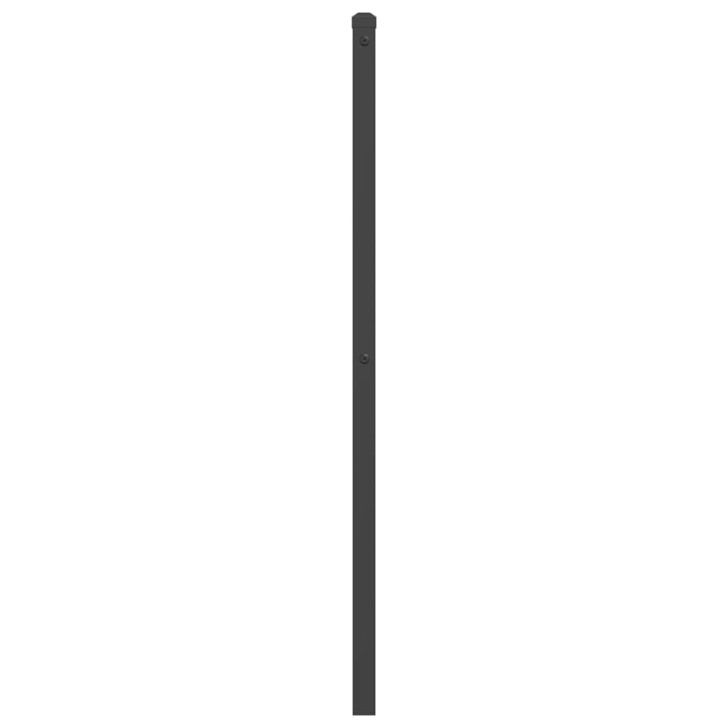 udskiftningsgavl 193 cm metal sort