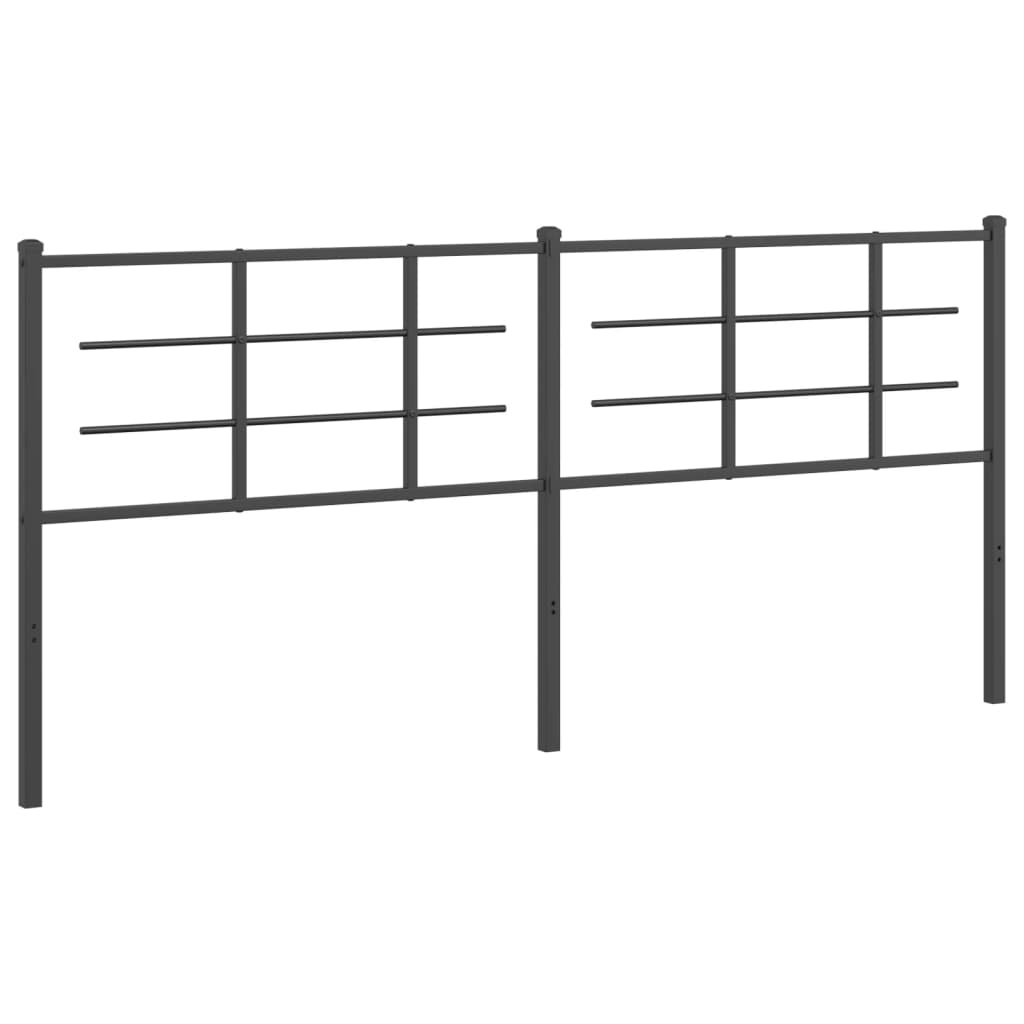 udskiftningsgavl 200 cm metal sort