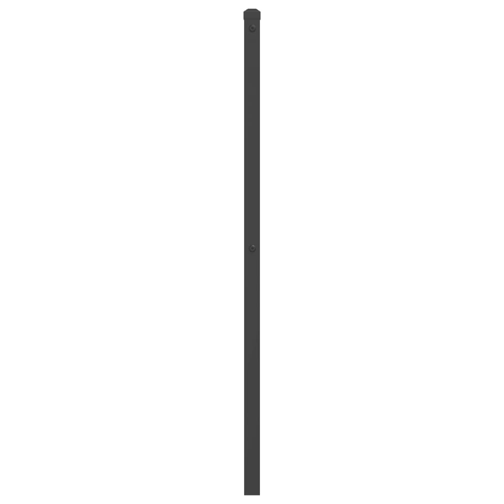 udskiftningsgavl 200 cm metal sort