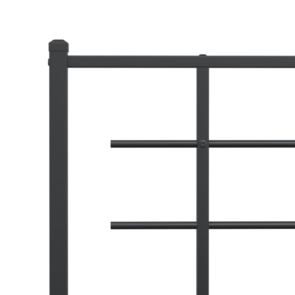udskiftningsgavl 200 cm metal sort