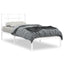 sengeramme med sengegavl 90x190 cm metal hvid