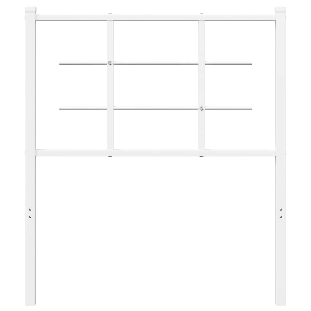 udskiftningsgavl 75 cm metal hvid