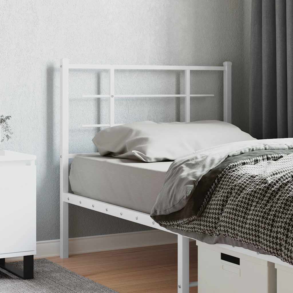 udskiftningsgavl 100 cm metal hvid