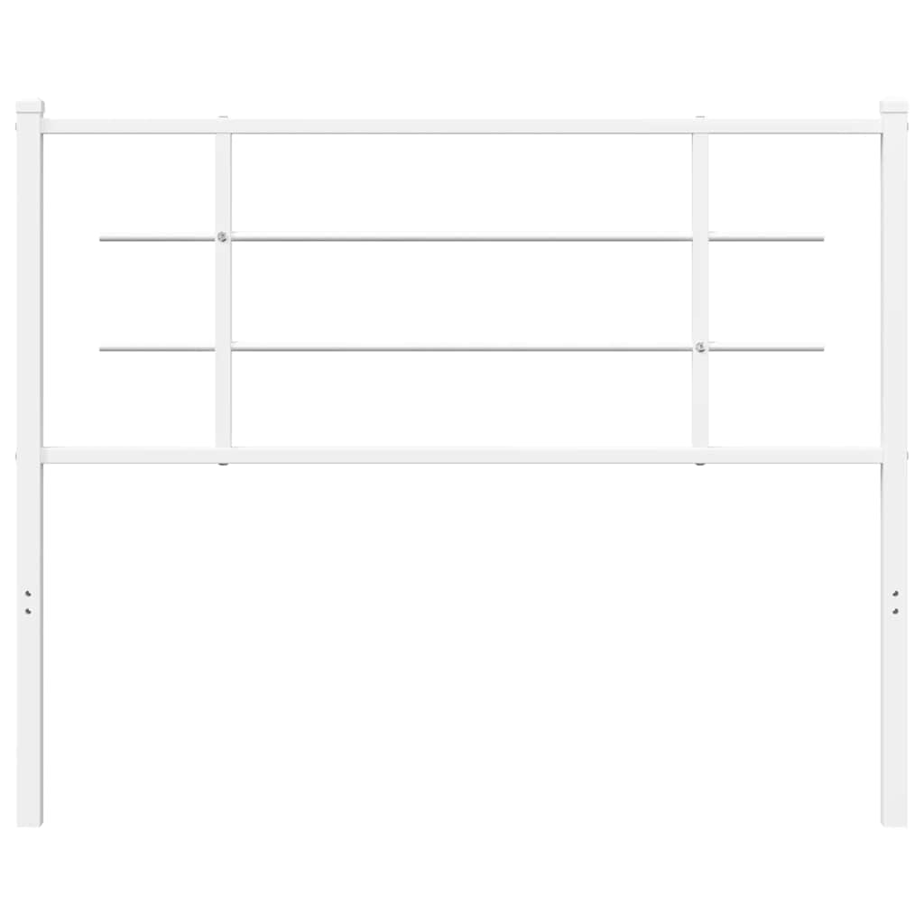 udskiftningsgavl 107 cm metal hvid