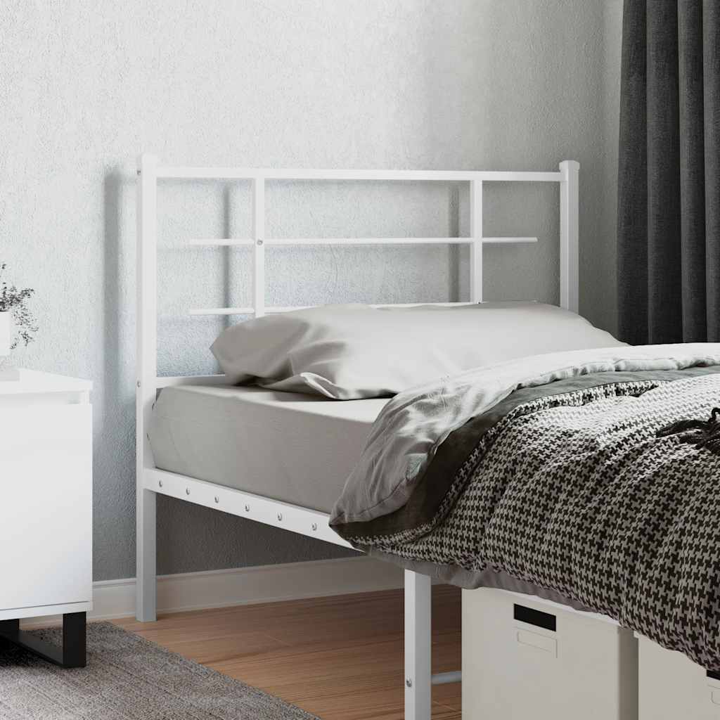 udskiftningsgavl 107 cm metal hvid