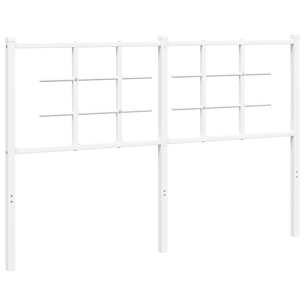 udskiftningsgavl 135 cm metal hvid