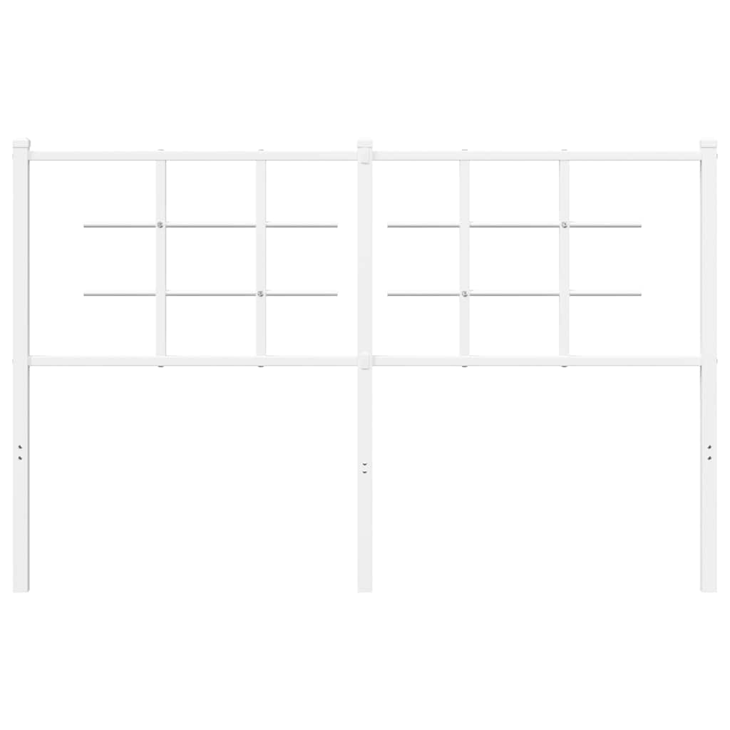udskiftningsgavl 135 cm metal hvid