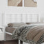 udskiftningsgavl 135 cm metal hvid