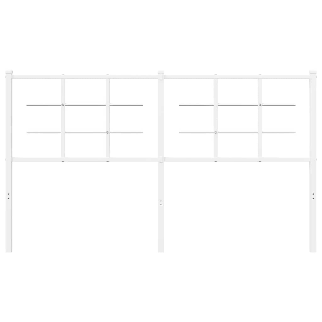 udskiftningsgavl 160 cm metal hvid