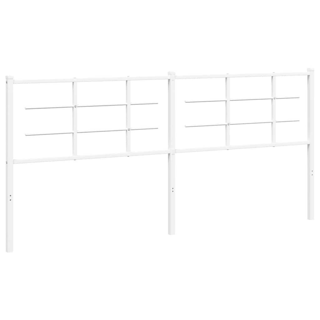 udskiftningsgavl 193 cm metal hvid