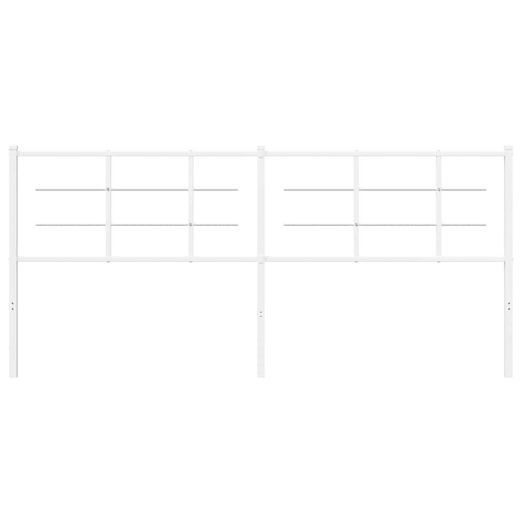 udskiftningsgavl 193 cm metal hvid